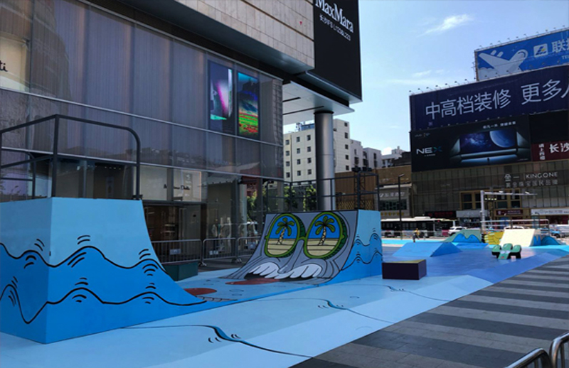 湖南省長(zhǎng)沙市國(guó)金中心商業(yè)廣場(chǎng)極限運(yùn)動(dòng)場(chǎng)