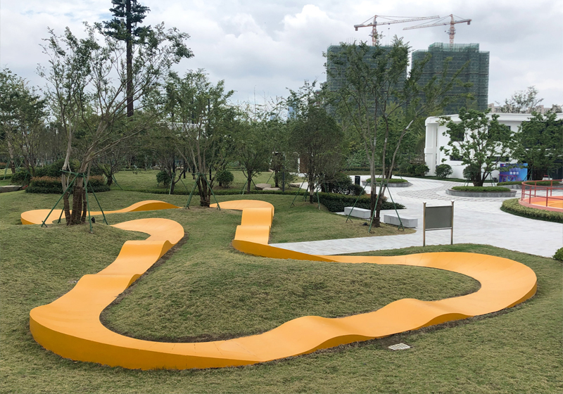 浙江省寧波市華潤灣頭運(yùn)動公園小輪車越野滑道